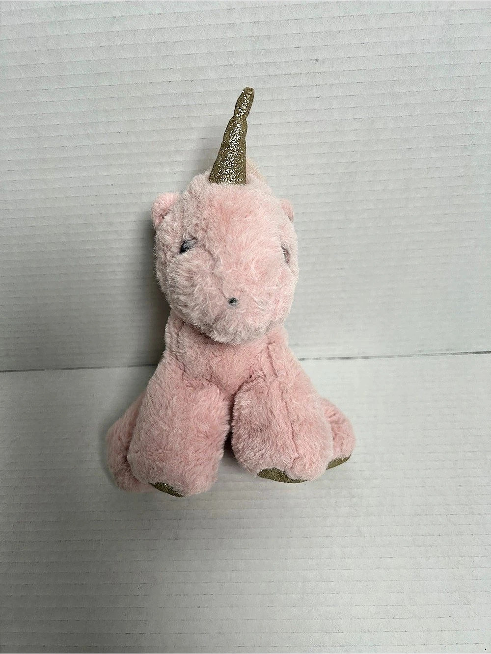 FAO Schwarz Pink Unicorn Mini Gold Glitter Plush Toy